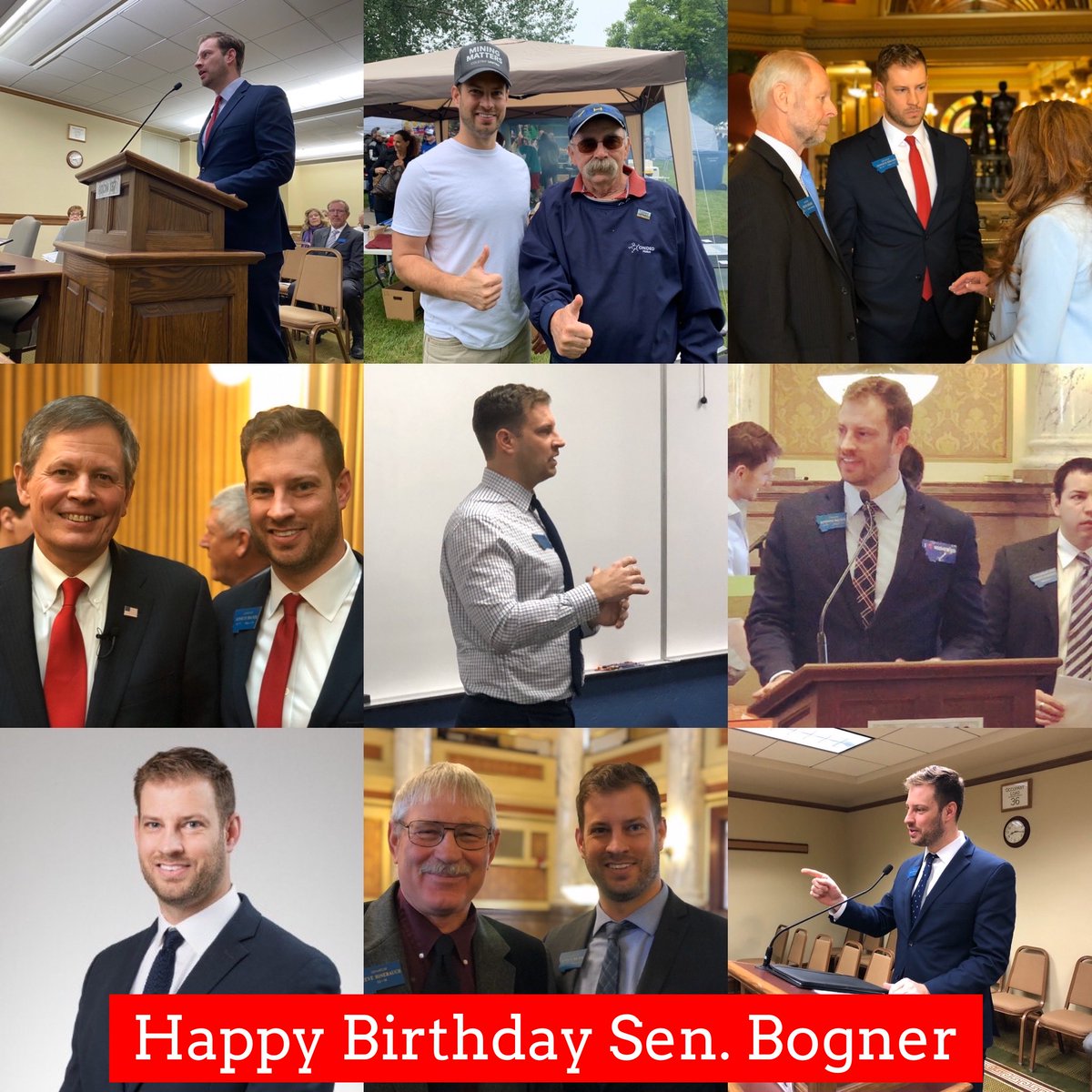 MTSenateGOP's tweet photo. Happy 33rd Birthday to Senator @KennethBogner (R-Miles City)! #mtpol #mtleg #mtgop #legislativeweek https://t.co/B4UvfDq658