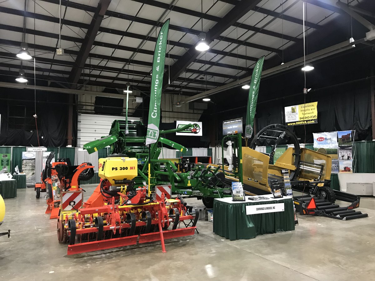 CummingsBricker's tweet photo. We're at the #VirginiaFarmShow till Friday. Stop by and enter our contest and kick some tires! https://t.co/Jg3iZuqZsA
