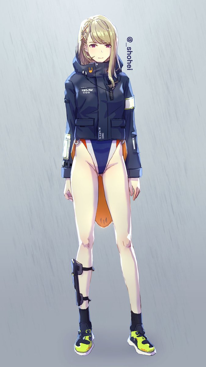 「雨の多い都心部の平均的な普段着 」|将兵のイラスト