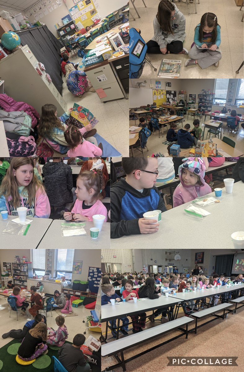 Today we enjoyed buddy reading with first grade. We also got to enjoy some hot chocolate with them.