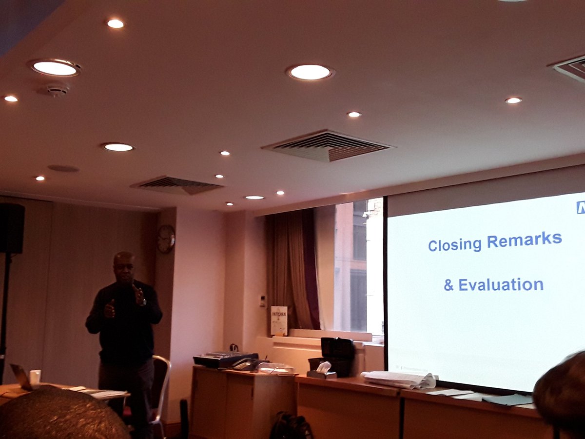 Mike_Thorpe_'s tweet photo. Our #CancerPatientShareAndLearn chair for today Simeon Greene makes the closing remarks of another excellent day.
#ExpOfCare
#CancerAlliances
#cancer2020
#NHSLongTermPlan
#PPVForumCancer https://t.co/no7vCcxqfh