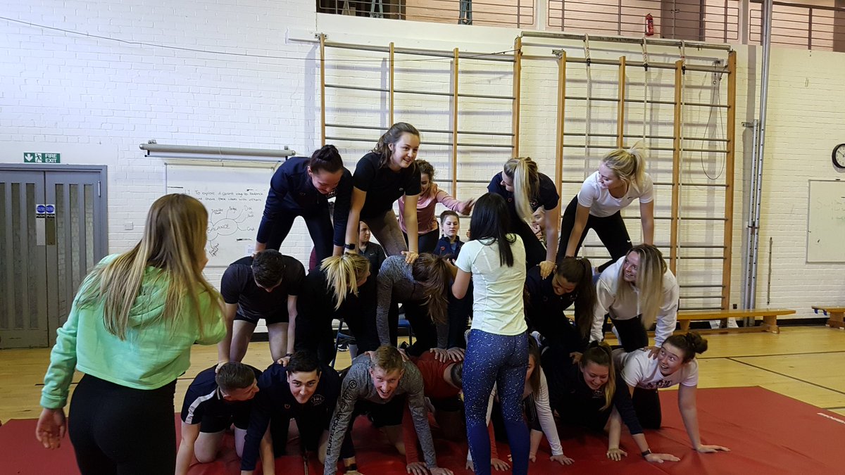 <a href="/UoE_PE/">MA(Hons) PE</a> Year 1 group D making a pretty great effort at a giant pyramid😁
