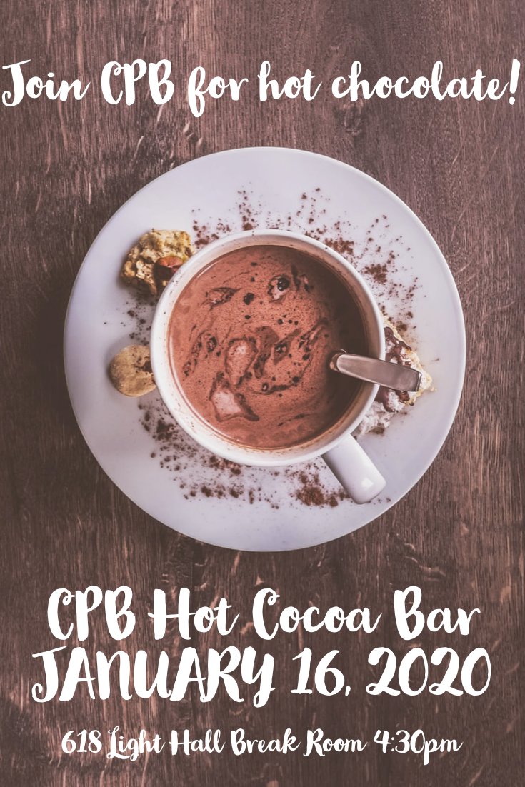 Make sure to join us tomorrow for Hot Cocoa!
