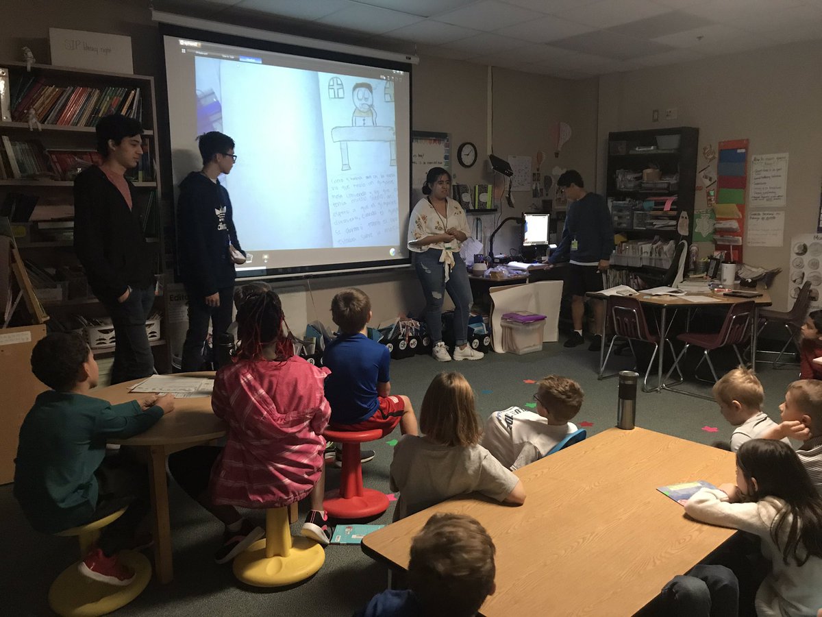 KPark visit to <a href="/HumbleISD_BBE/">Bear Branch Elem</a> to share with elementary some of their favorite books #elmerpride