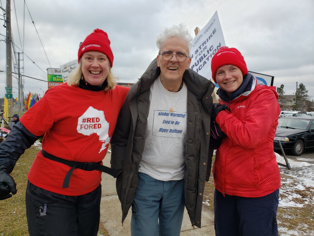 d18teachers's tweet photo. While @fordnation and @Sflecce see education as nothing more than a budget line to cut, #OSSTF members stand united to #DefendEducation. #WeAreOSSTF #CutsHurtKids #CCVI #JohnFRoss https://t.co/eaePJQHvUv