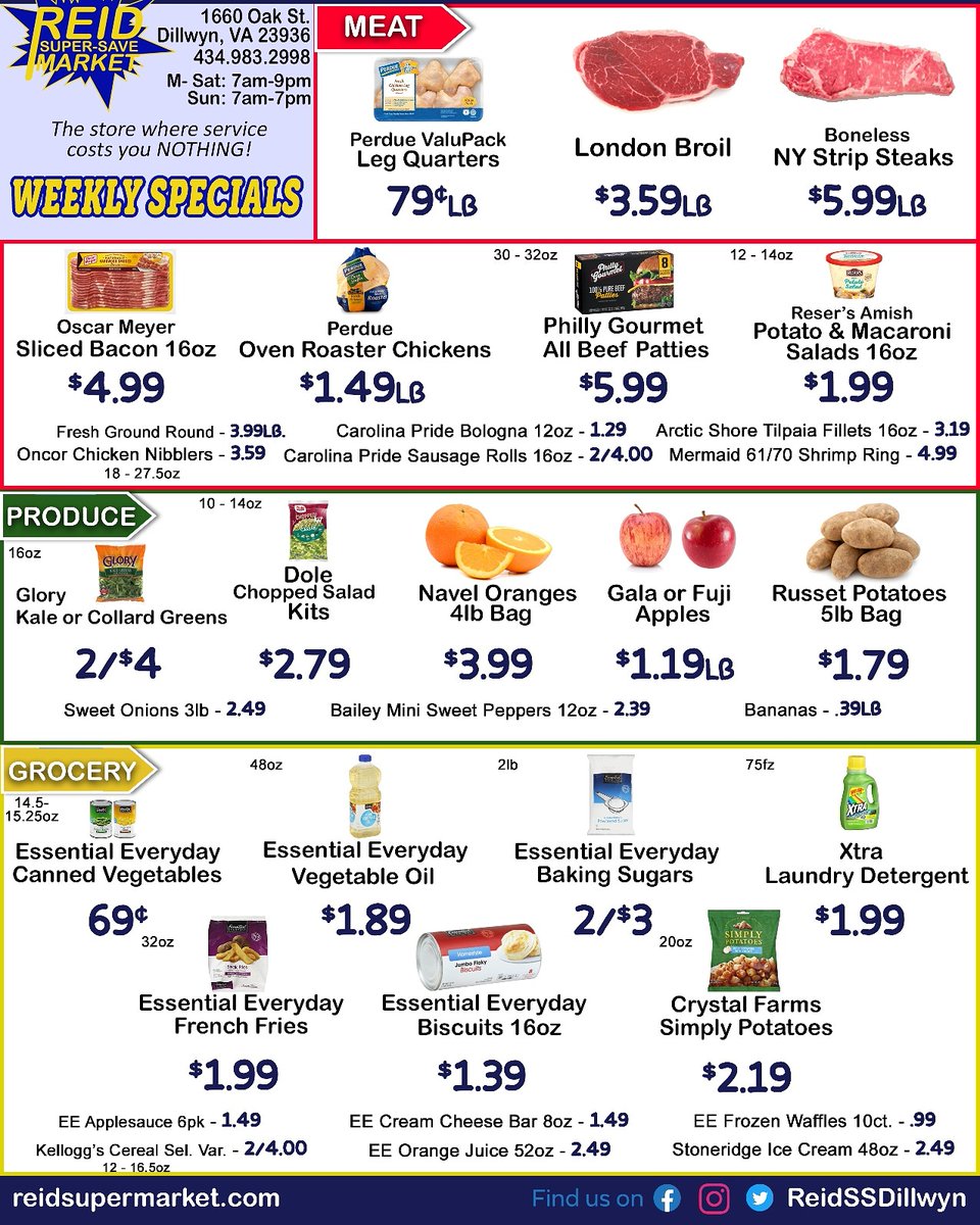 Reid Super Save Market Dillwyn, VA (ReidSSDillwyn) Twitter