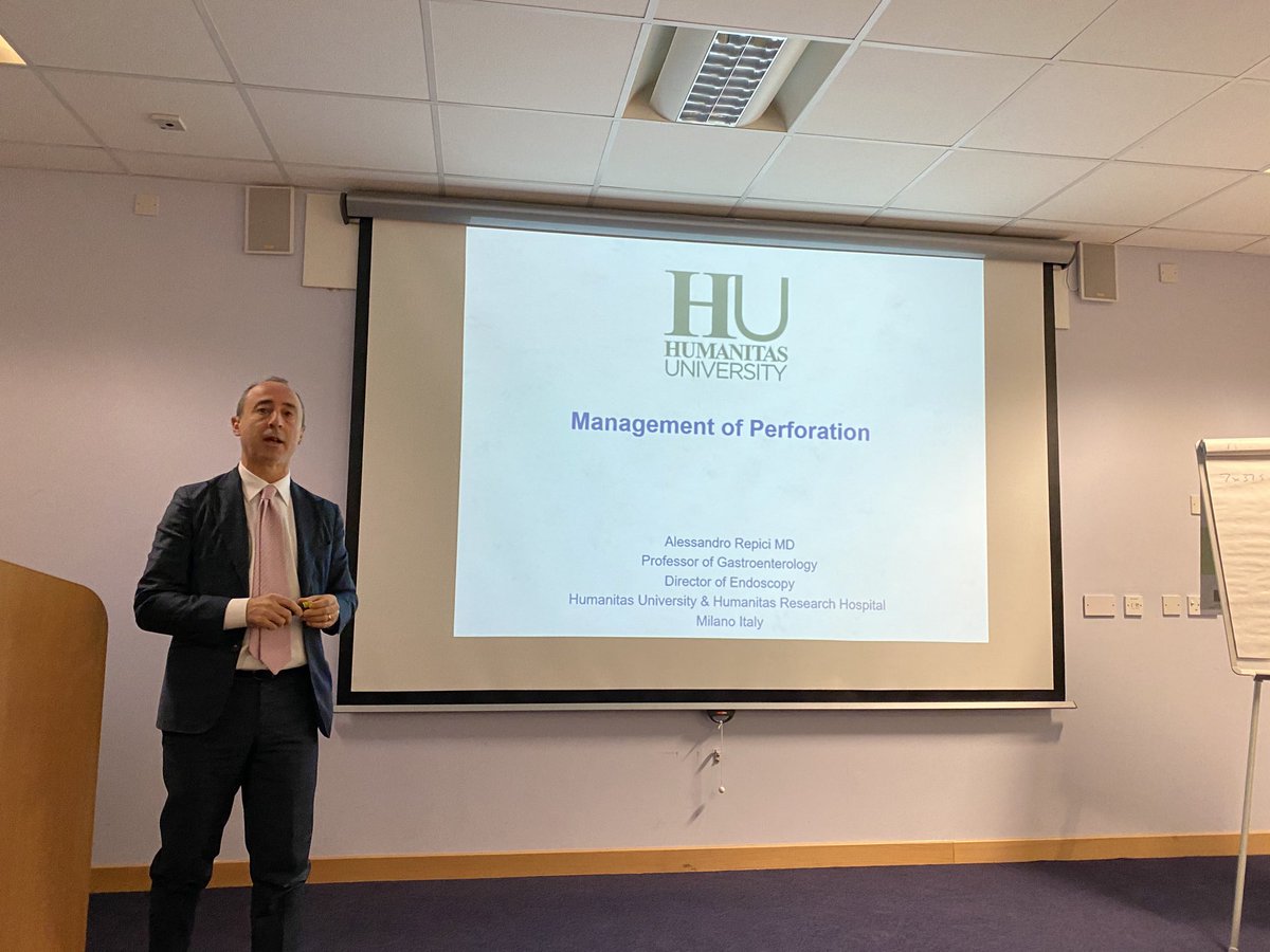 We now have Prof REPICI giving us western perspectives to management of perforations at ENDOPORT 2020.