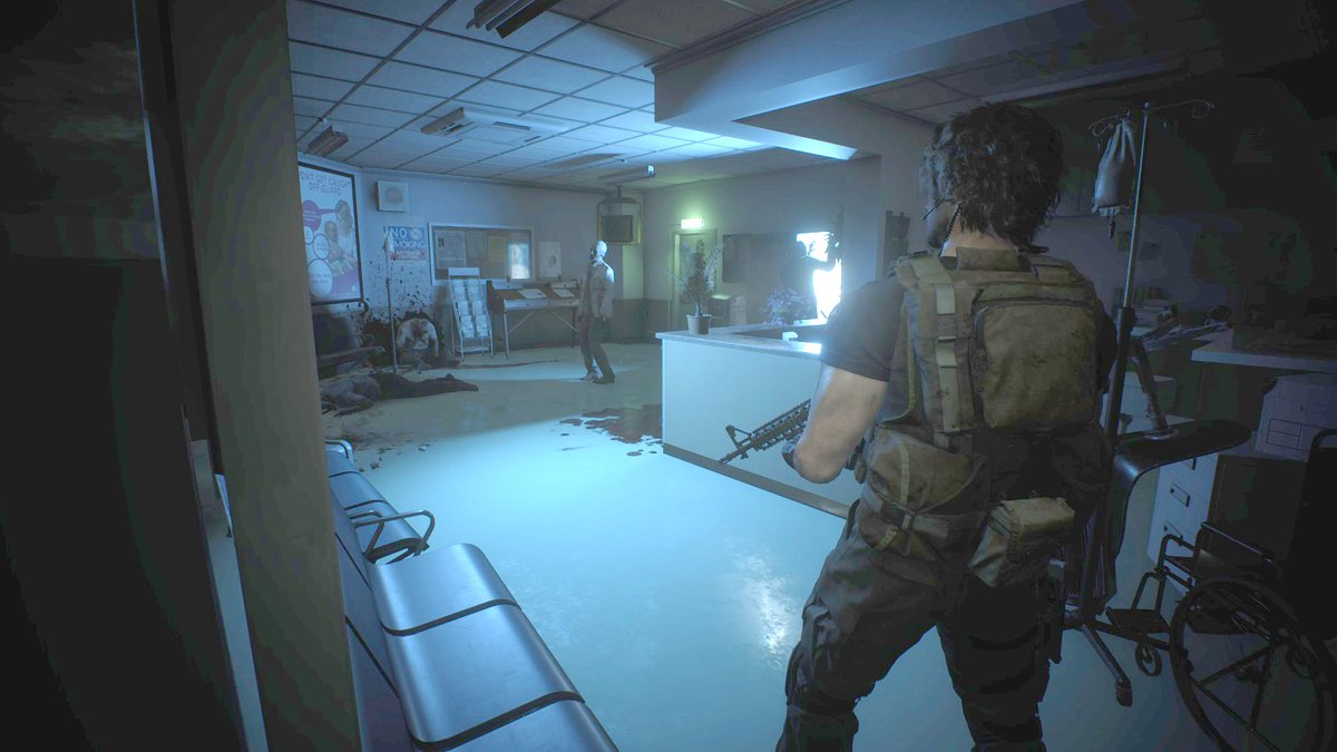 Just when I think I've seen every screenshot...a new one pops up..here is Carlos in the hospital #ResidentEvil3Remake