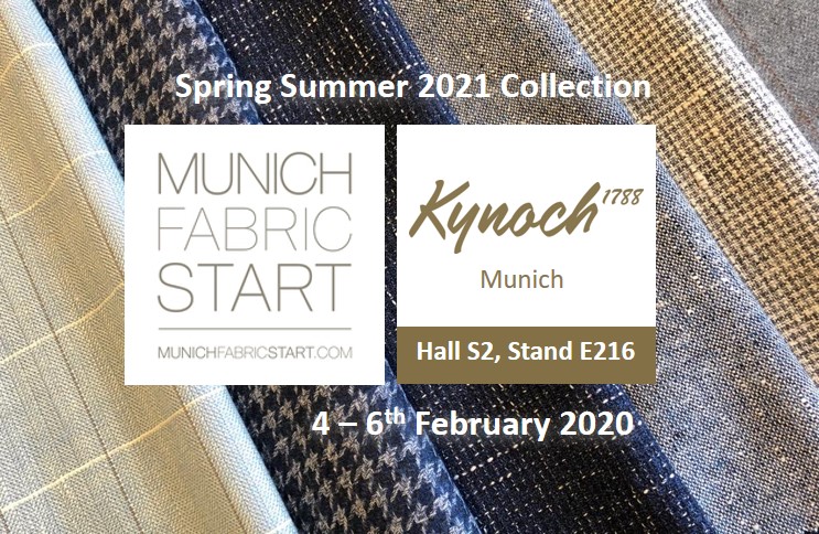 Kynoch1788's tweet photo. Our #SpringSummer2021 collection is showing @munichfabricstart #Munich, #Germany, 4-6th Feb, visit us in Hall S2, Stand E216.
Make an appointment to see our full range, tel: +44 (0)1274 655900 or email: office@kynoch1788.com 
#kynoch #ss2021 #springsummer #munichfabricstart https://t.co/BTxdDQJS6G