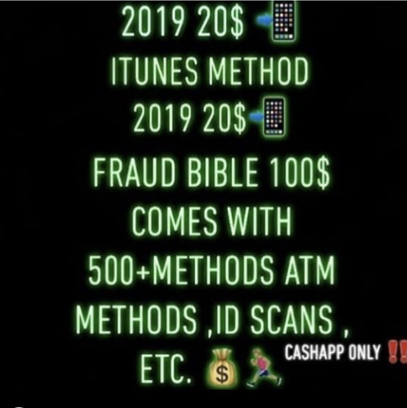 FraudJackson's tweet photo. Get with me for Methods โผ๏ธ Dm me ๐ฏ #methods #swiper #swiping #carding #carder #cashappmethod #paypalmethod #applepaymethod #scamily https://t.co/hLPfhcxjR1