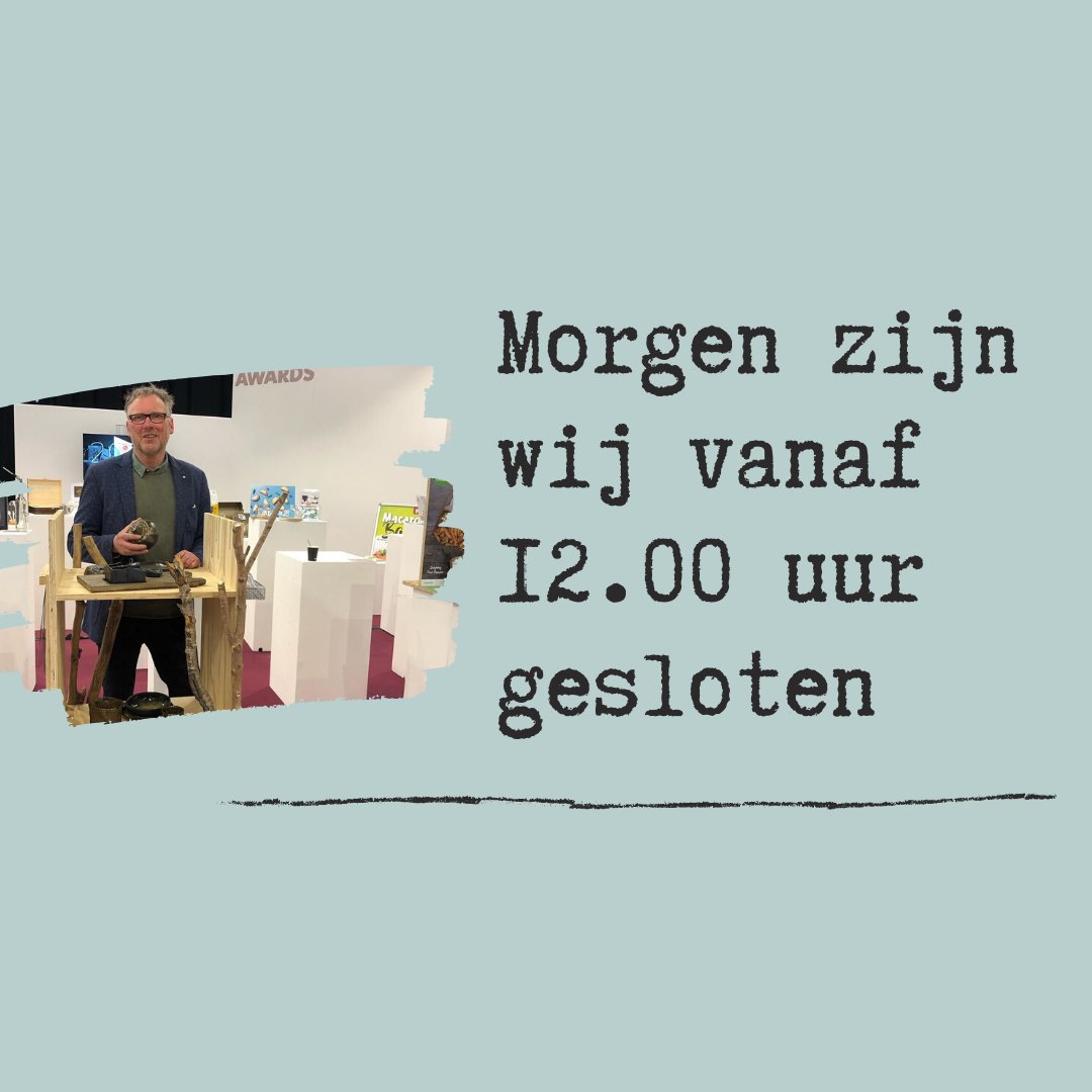 Morgen is de laatste dag van de Horecava, de laatste dag dat ons concept staat gepresenteerd. (uiteraard vanaf volgende week in onze shop te zien en te bestellen!)
Wij zijn hierdoor morgen vanaf 12.00 uur gesloten.😆 om in de auto te springen en richting Amsterdam te cruisen.