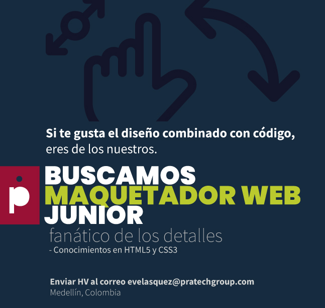 pratechgroup's tweet photo. ¡Haz parte de Pratech y vuélvete un monstruo en lo que te gusta! #trabajosihay #empleopratech #maquetadorweb https://t.co/0grNCdOTPr