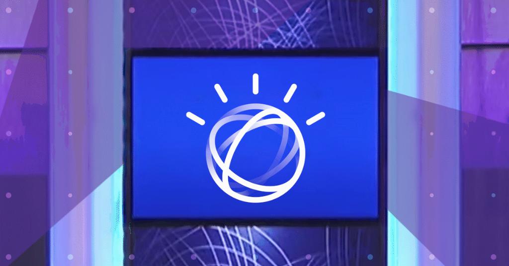 Screen with IBM Watson logo