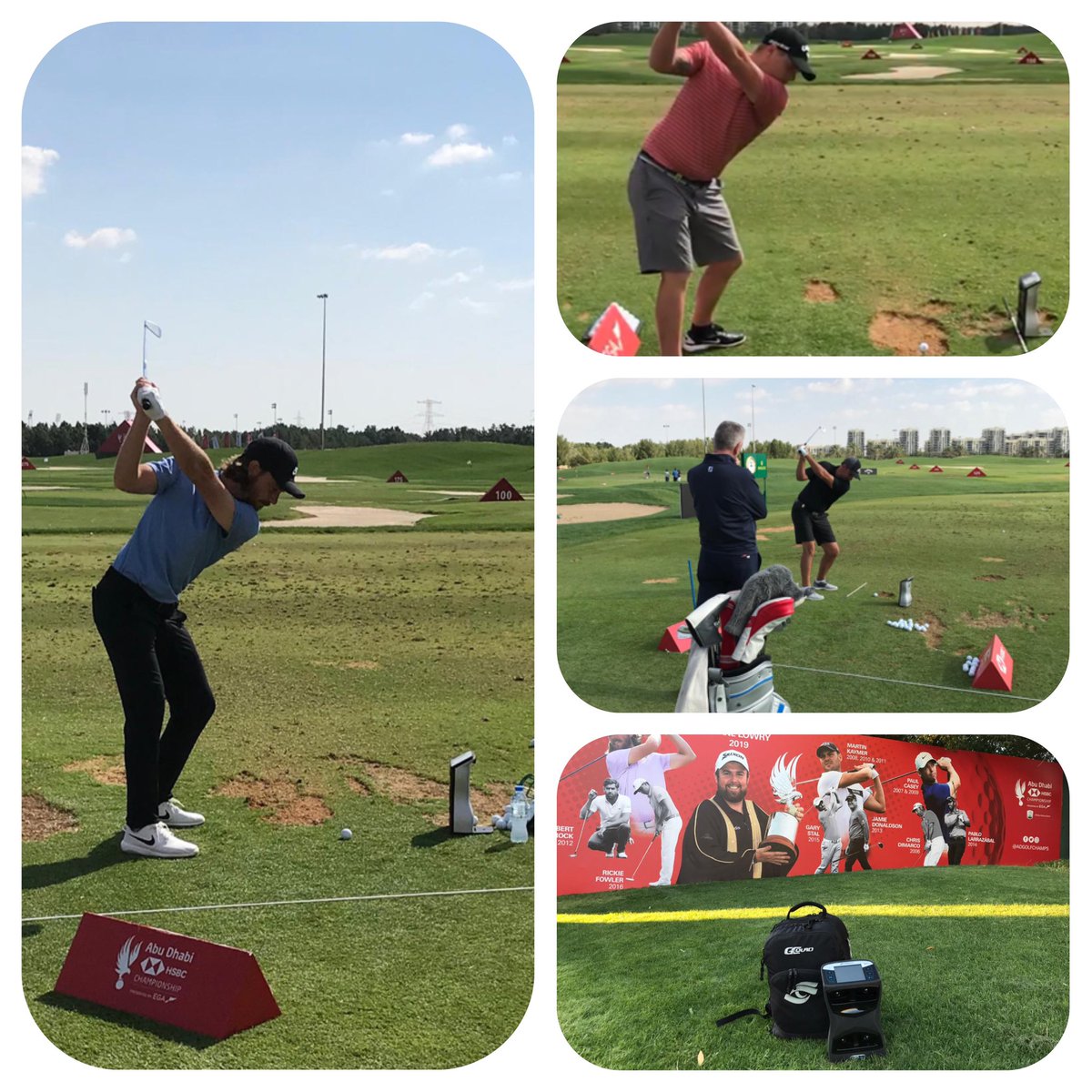 Loads of #Gcquad’s on show this week on the range at Abu Dhabi. Players are now seeing the huge Benifits GCquad will bring to their game and finally have a launch monitor they can trust which gives consistent accurate data #GCQuad #abuDhabi #golf #europeantour <a href="/ForesightEurope/">Foresight Sports Europe</a>