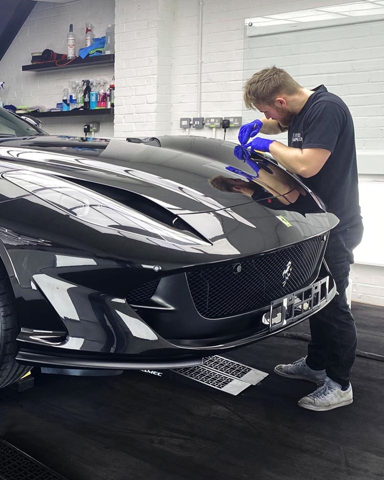 A stunning Ferrari 812 Superfast checked in with us for our premium front-end protection package with single stage machine polish to correct of some light scratches in the paint work 🔍
•
Don’t forget we now offer finance options with all our services &amp; packages at 0% APR! 💳