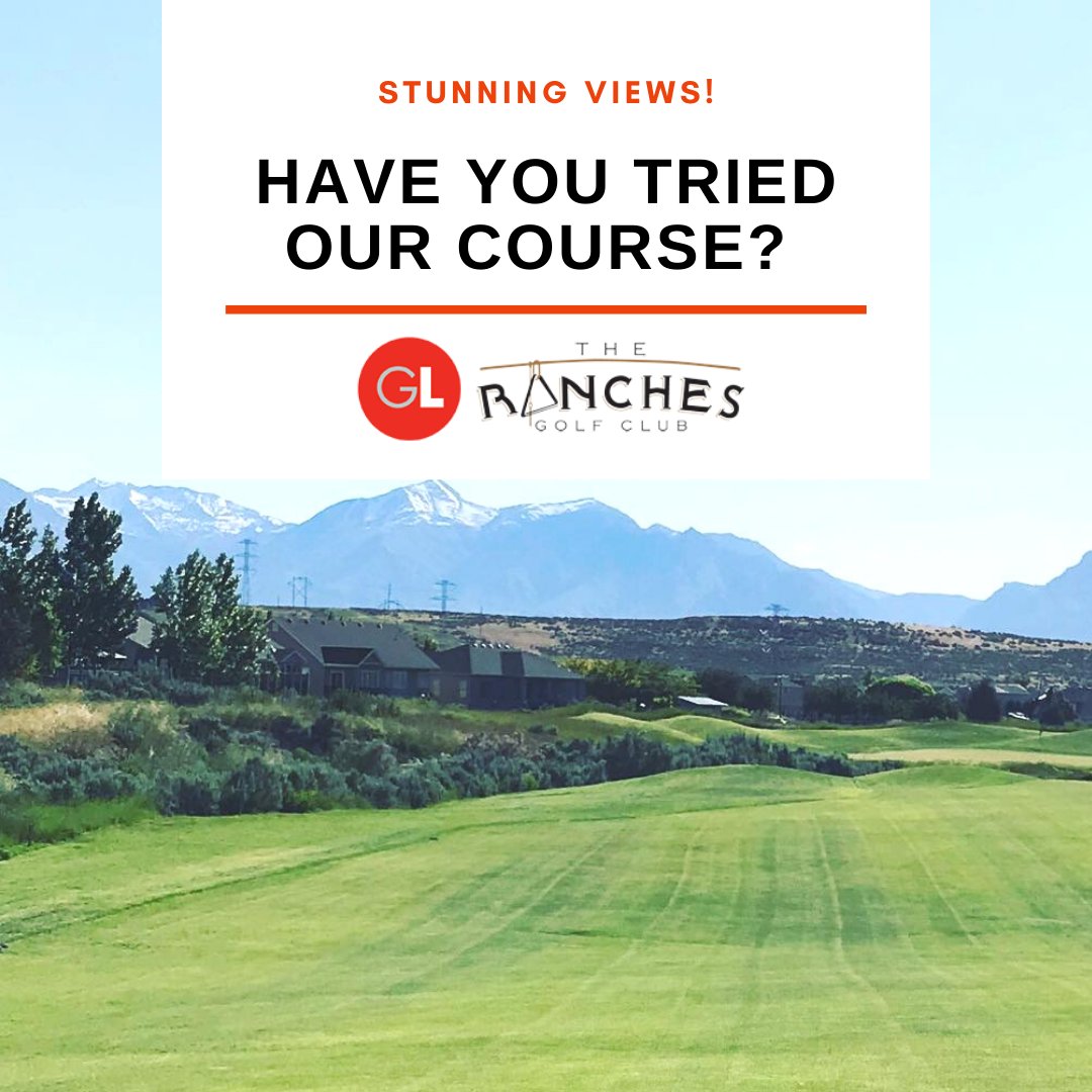 TheRanchesGolf's tweet photo. If you’ve never been to The Ranches Golf Club, you’re in for a treat. Nestled just off 1-15, you can get stunning views of the Oquirrh Mountains, Utah Lake, and Lake Mountain while playing our course. #utahgolf #bestgolfcourses https://t.co/MOmooIChBj