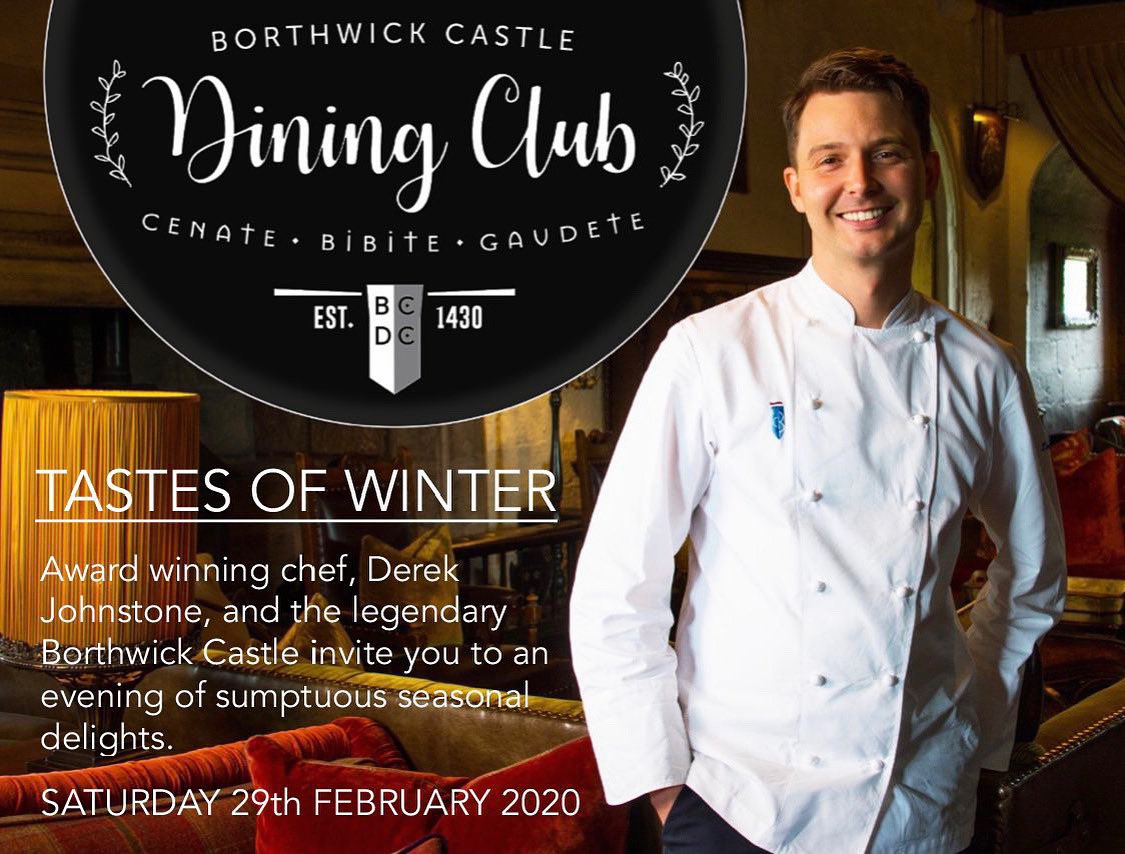 BorthwickCastle's tweet photo. Borthwick Castle is thrilled to announce the first of our highly anticipated Dining Clubs of the decade, Tastes of Winter, taking place on Saturday February 29th. For tickets and more information, please visit our website. https://t.co/mhGWD7qw3V