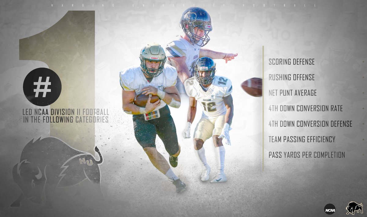 Harding_FB's tweet photo. This is a great testament to how hard our players worked in every phase of the game this year! #HonorGod #CodeBlack #AVO https://t.co/VusOfxq8JT