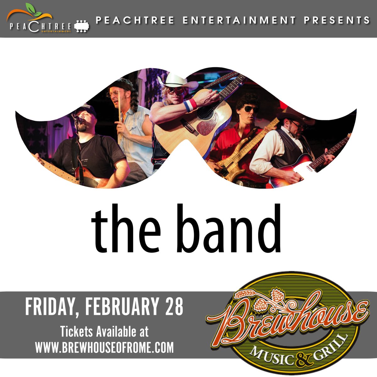 ROME, GA - <a href="/MustacheTheBand/">Mustache The Band</a> is heading back to <a href="/BrewhouseRome/">BrewhouseRome</a> on Friday, February 28th! Grab tickets now > bit.ly/MustacheRomeGA