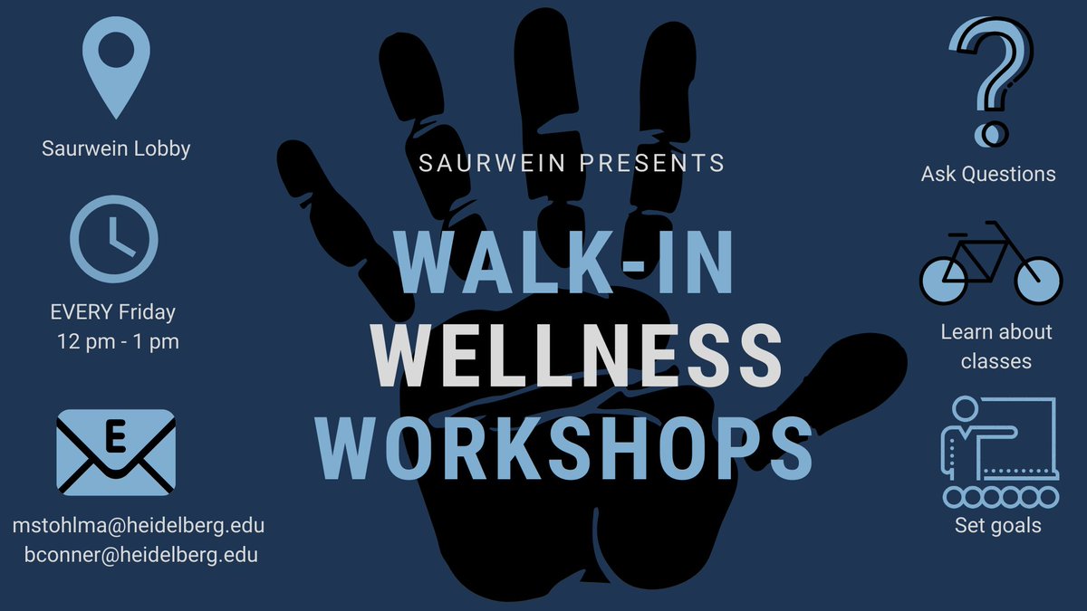 Starting January 24th, Come see Brock and Mo every Friday for a Walk-In Wellness Chat. 
We will be answering questions, providing the 2020 schedule and talking about wellness tips and tricks.