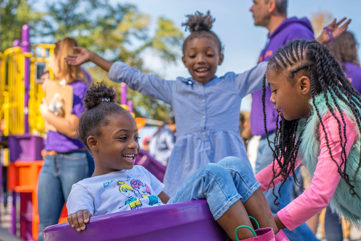 kaboom's tweet photo. A great playspace helps kids learn to interact with peers and adults, relieve stress and cope with their surroundings. Here's proof: https://t.co/6qptskuryL #playmatters #PLAYceForKids https://t.co/qtesAKocgG