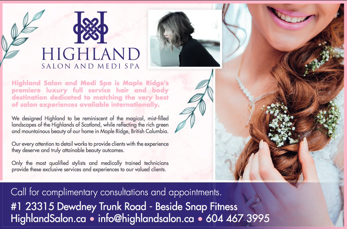 whatsonrm's tweet photo. Highland Salon and Medi Spa

#whatsonridgemeadows
#highlandspa
#mapleridge
#makeanappt https://t.co/7phvgg2eqa