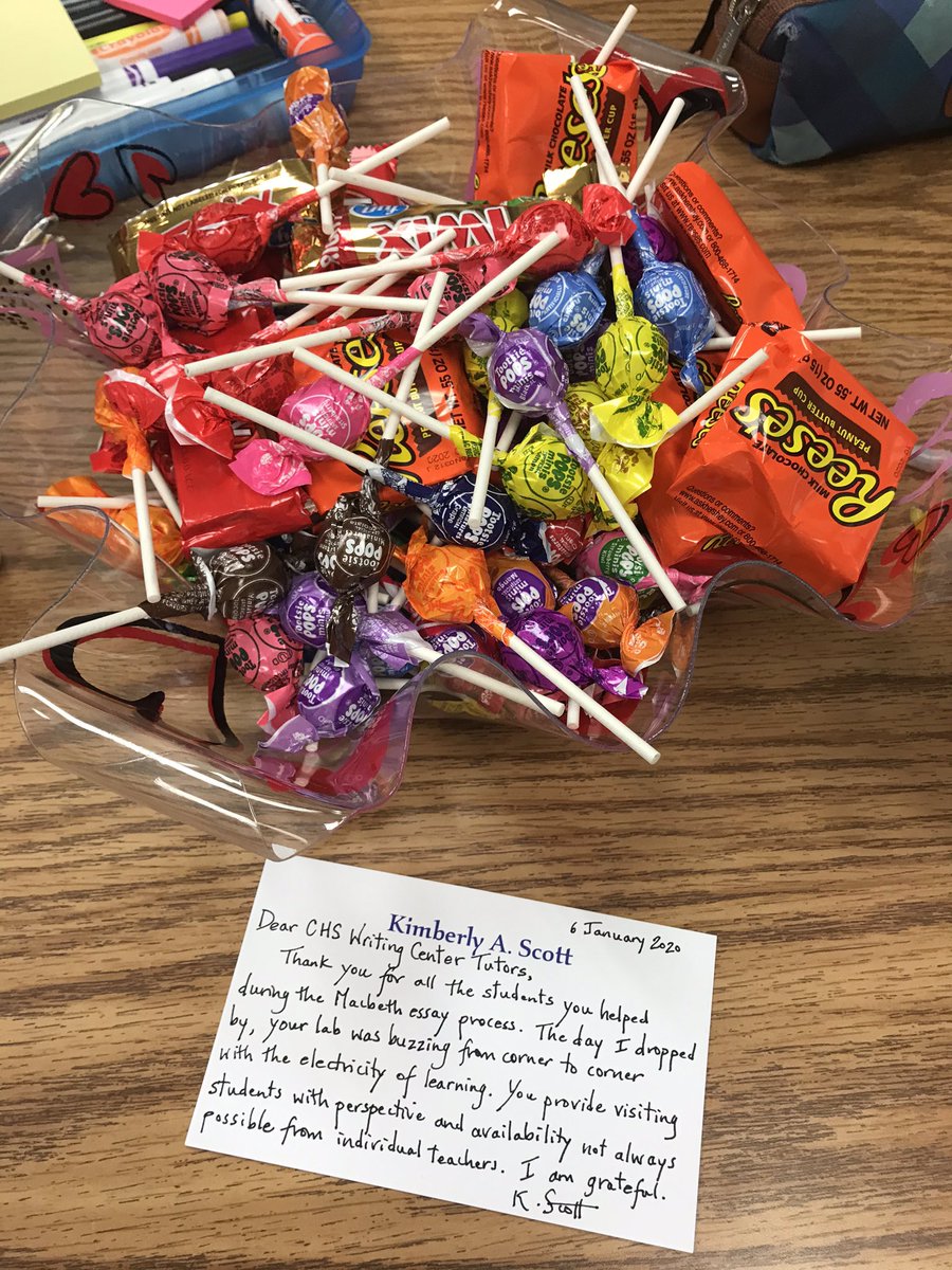 The <a href="/CHSWritingCntr/">CHSWritingCenter</a> thanks you, <a href="/ThinkLearnGo/">Kimberly Scott, NBCT</a>, for recognizing our efforts and for partnering with us! #chantillypride
