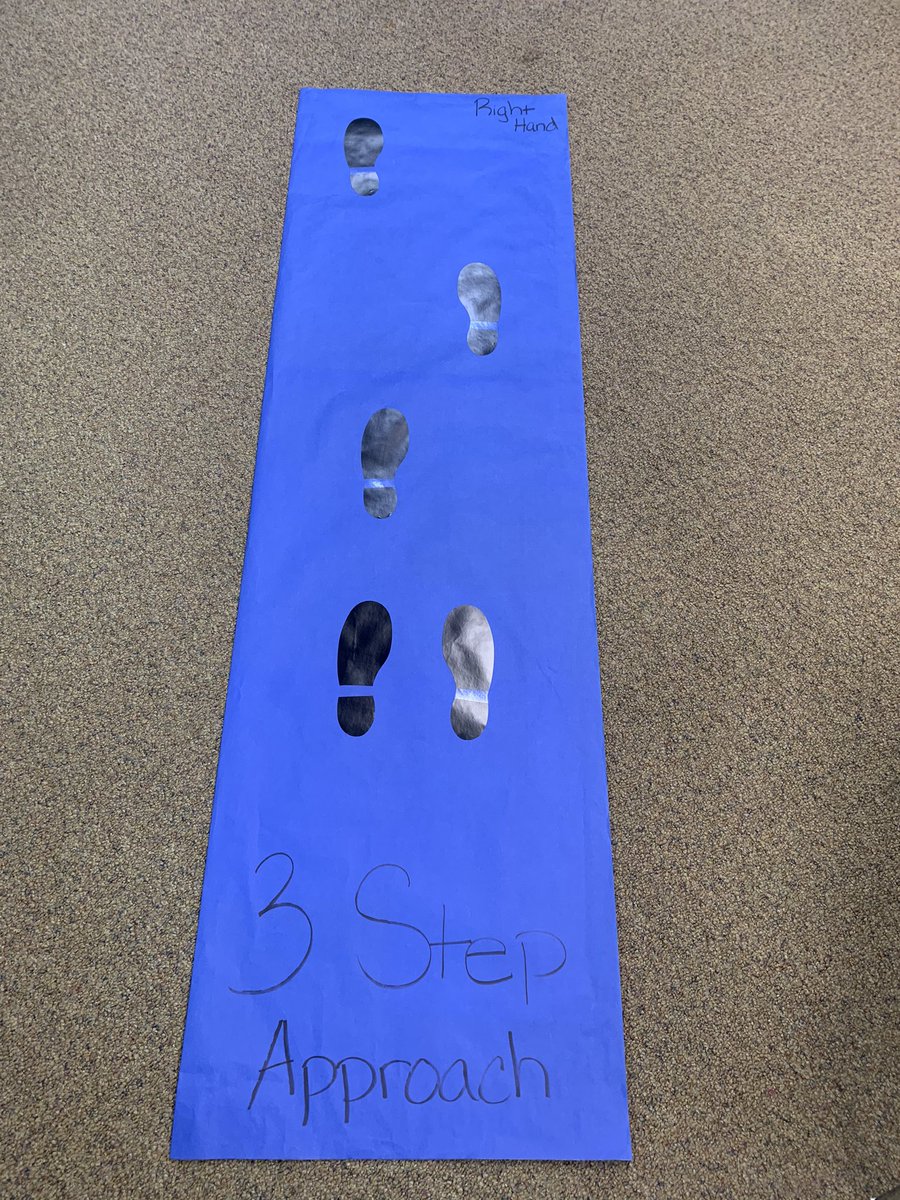 FCPSAdaptedPE's tweet photo. We are excited about our new 3 step approach bowling mats for our students in FCPS! #fcpspe #bowling #visualsupports #3stepapproach #adaptedpe #physed https://t.co/gSFSxXO2H6