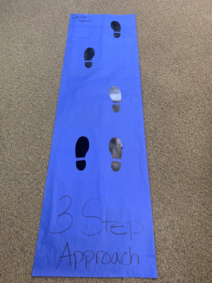 FCPSAdaptedPE's tweet photo. We are excited about our new 3 step approach bowling mats for our students in FCPS! #fcpspe #bowling #visualsupports #3stepapproach #adaptedpe #physed https://t.co/gSFSxXO2H6