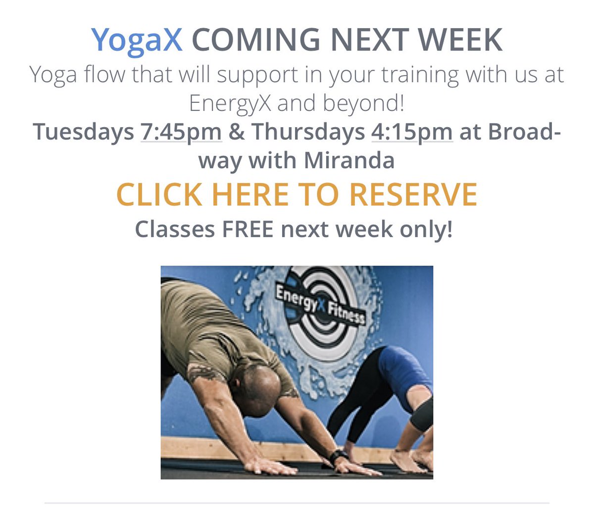 EnergyX Fitness (EnergyxFitness) Twitter