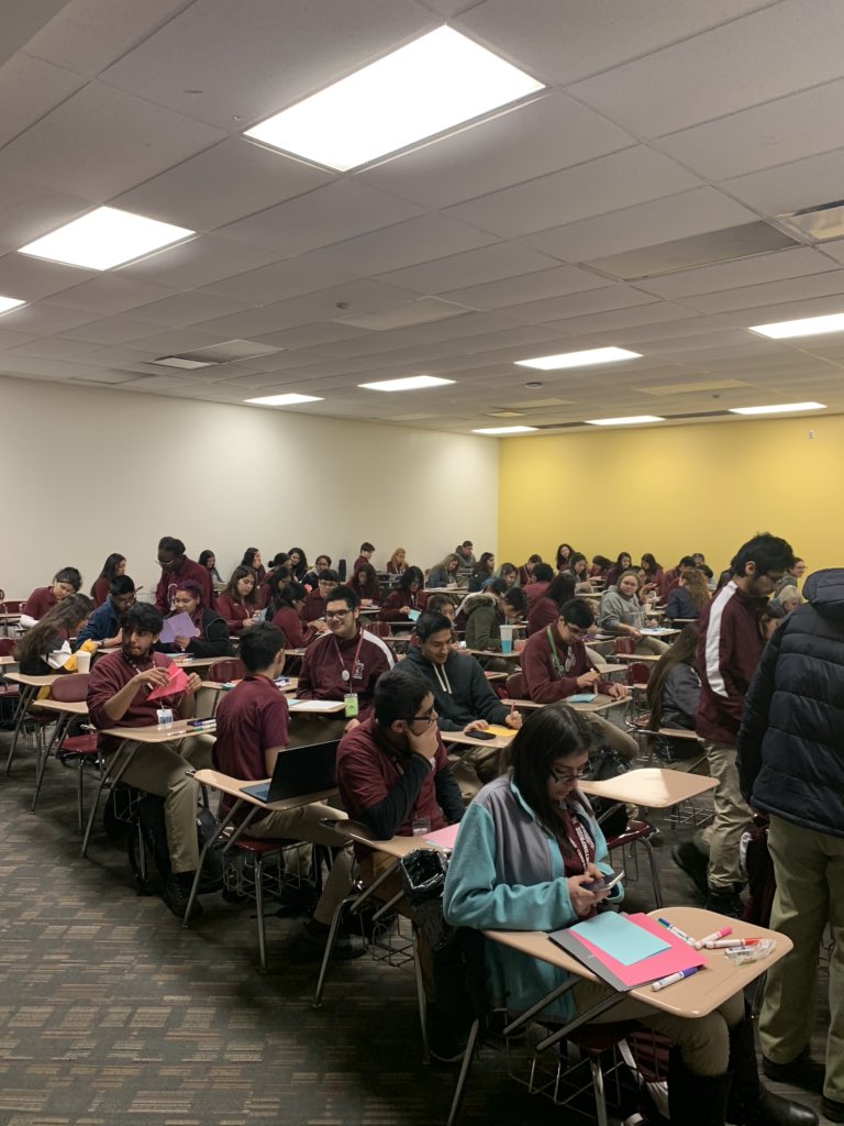 NHS is doing great things today!! We made cards for children who are sick.  We hope to brighten their day when they read all of the positive notes our students wrote!! <a href="/MathontheWeb/">Mr. Januszyk</a>