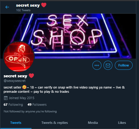 She ran!  #OnBlast Underaged SCAMMER ran from @sexxyseecrett to @sexxyseecretStill underage, selling content & scamming; she DOESN'T get how illegal/wrong it is. (ANOTHER ACCOUNT TO GET SUSPENDED!) #RT &  #REPORT to Twitter CSE:  https://help.twitter.com/forms/cse 