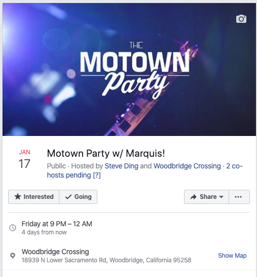 TheWBCrossing's tweet photo. Let's dance together just for the night
Let's don't worry about the future or nothin' else
Dance to your favorite Motown hits with Marquis Entertainment at The Crossing. No cover. Friday, January 17 at 9 pm.
#corkvibe #209miccheck #visitlodi #lodica #livemusic #wc1865 https://t.co/5qv5fIB7xS