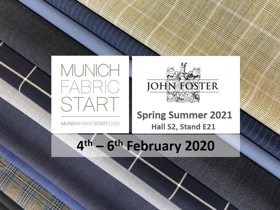 johnfoster1819's tweet photo. See our new #SpringSummer2021 collection 
@MunichFabric #Germany, 4-6th Feb, Hall S2, Stand E216.
Make your appointment, Tel: +44 (0)1274 655900, Email: sales@john-foster.co.uk
Launching our new #Super200s #luxurycloth with ‘guaranteed 13.75micron’
#johnfoster #SS2021 #munich https://t.co/PWBrBdldkF