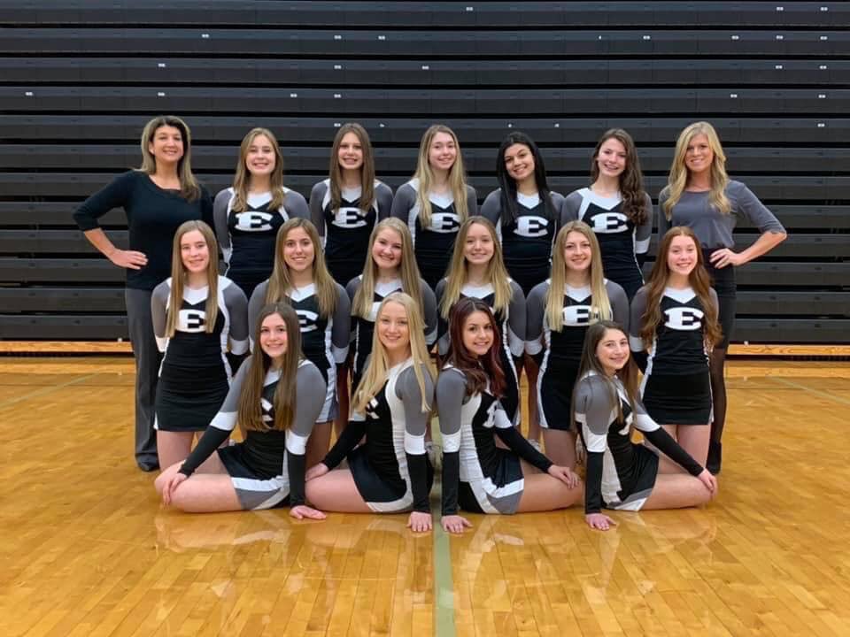 sle_cheer's tweet photo. Competition day!! Come cheer on Varsity as they compete in their first league meet today. Lakeland high school @ 6pm. Be East!! https://t.co/0aAAyjclzx