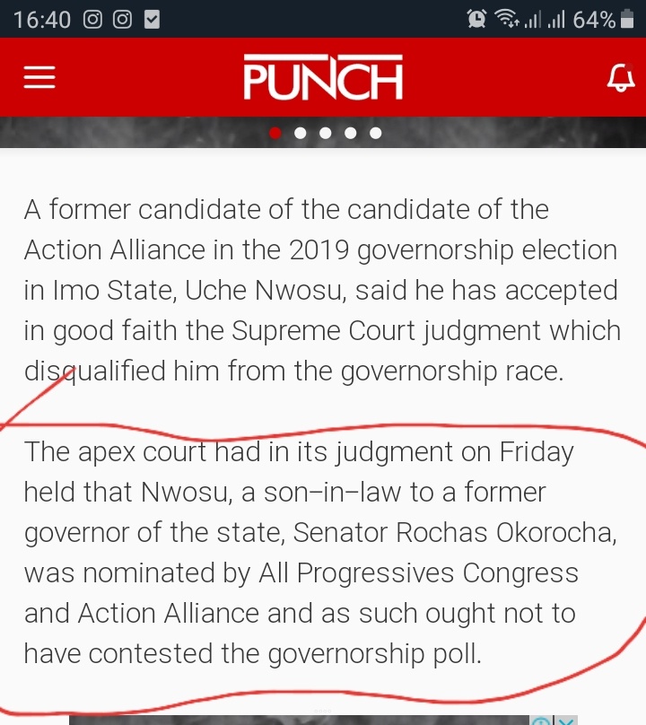 iamUncleMark's tweet photo. If you care about Nigeria, this will interest you.

This is coming from Uche Nwosu after the Supreme Court sacked Emeka Ihedioha and declared Hope Uzodinma Governor elect. 

Read here ➡️ https://t.co/nZKu07GwAF https://t.co/SDYDkMnCyR