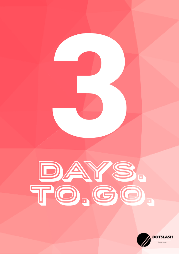 hackatdotslash's tweet photo. Gear Up, 3 days to go!
#hackdotslash #hackathon2020 https://t.co/r4WXEv4tnd