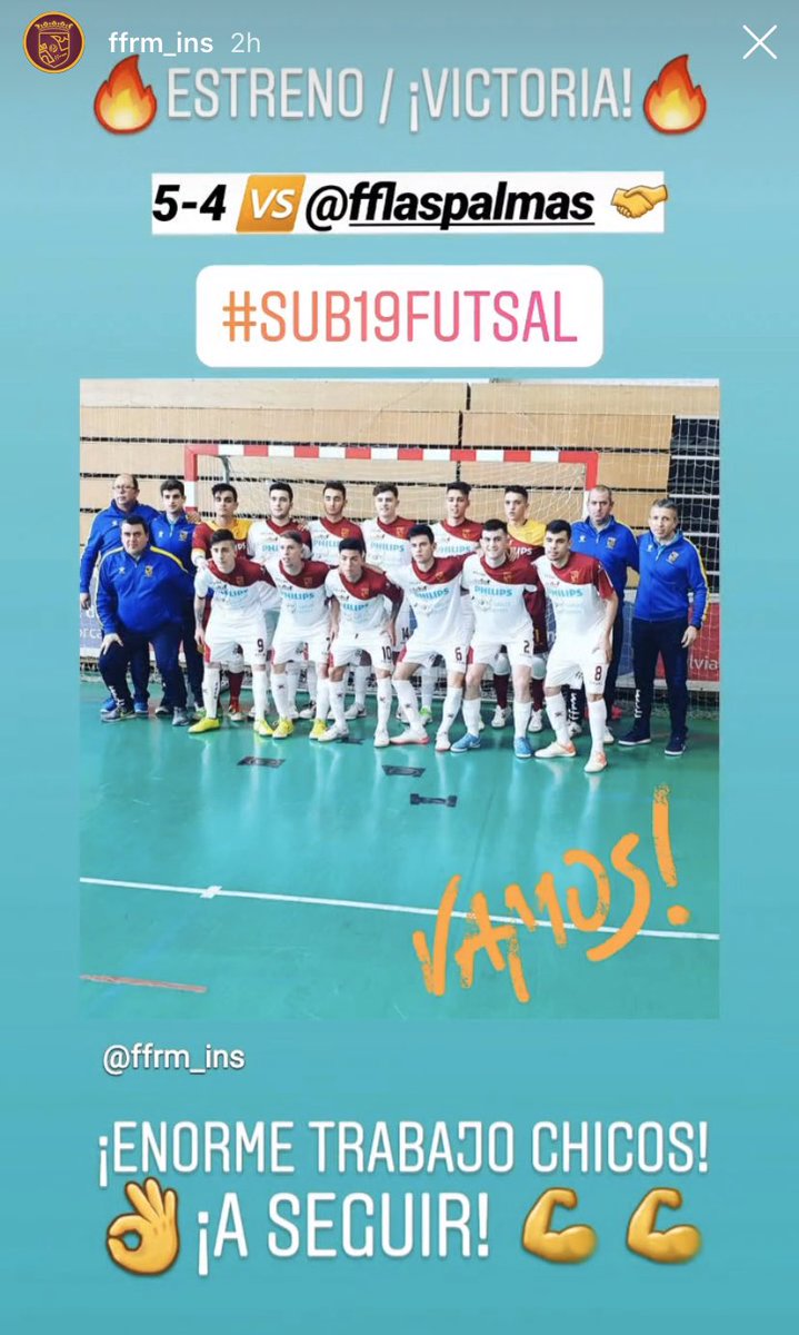 lucianohf_6's tweet photo. Enhorabuena @ffrm_es cada año los Campeonatos de ESPAÑA de Fútbol Sala @rfef son más competitivos, cada victoria es muy trabajada y sufrida, a seguir trabajando.. Nadie dijo que fuese fácil . Gracias a todos los Clubs de nuestra Federación👏🏼👏🏼👏🏼👍🏼🔝🇪🇸 https://t.co/tIaDuP0toj