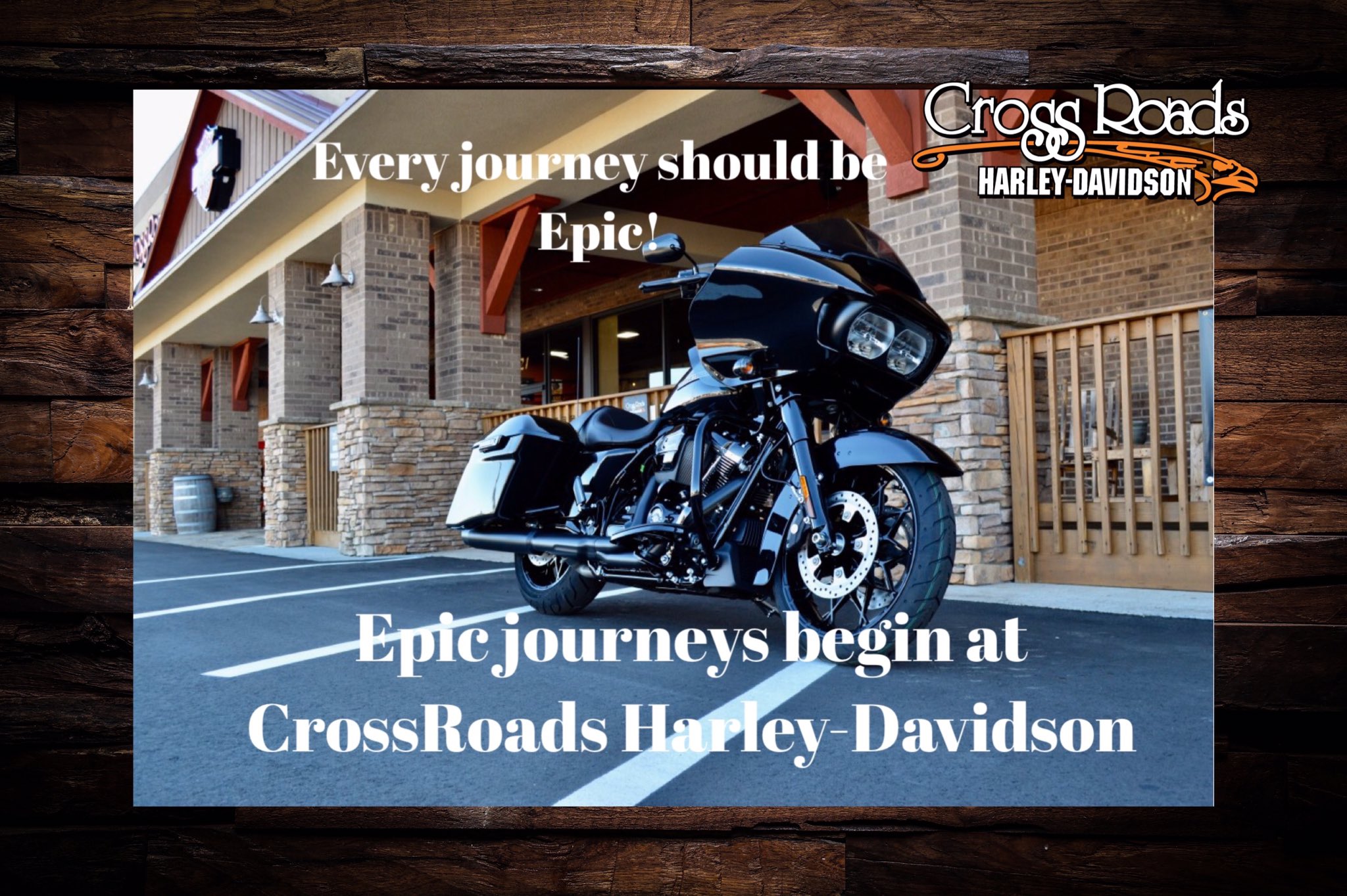 CROSSROADS HOME DÉCOR Motorcycle, Harley Davidson
