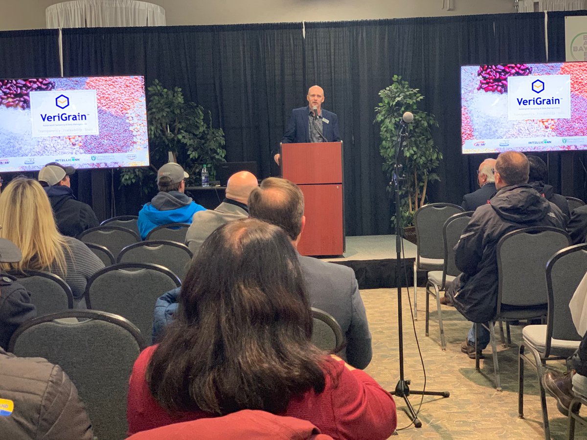 GoIntelliconn's tweet photo. Thanks to everyone at our launch event at Crop Production yesterday. We're very excited about our MOU with the U of S. 

Our working 300 Series sampler is at LMC's booth, Booth A 81-83 all week. 

We're also taking pre-orders and we have a $1000 discount show special on too. https://t.co/gL9Bnt9Wwv