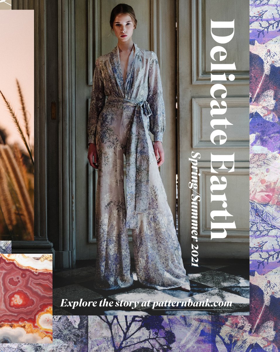 patternbank's tweet photo. New Spring/Summer 2021 Print Trend ’Delicate Earth’ is now live on our site https://t.co/i3MeYa0TrK
#pattern #patterntrends #Springsummer2021 #Spring2021 #Summer2021 #2021 #SS21 #textiledesign #surfacepattern #Summertrends2021 #womenswear #florals #patternbank #spring2021 https://t.co/PvQOElqp1c