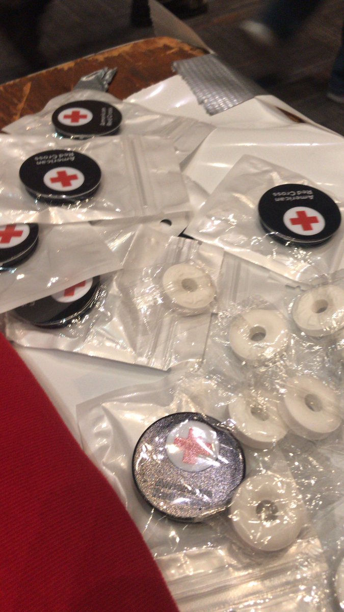 arccsu's tweet photo. Come to Goldstein auditorium in schine and visit our table!!! We’re here til 3! Come grab a Red Cross phone button while supplies last (they’re going quick!!) https://t.co/CNxRIA8mfN