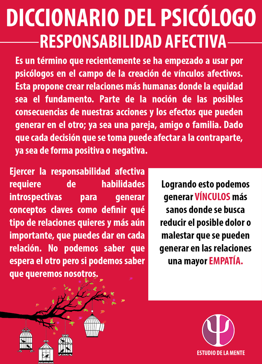 EstudioMente's tweet photo. Concepto del día: responsabilidad afectiva. 

#Psicologia #Relaciones https://t.co/GB9BOwDMHw