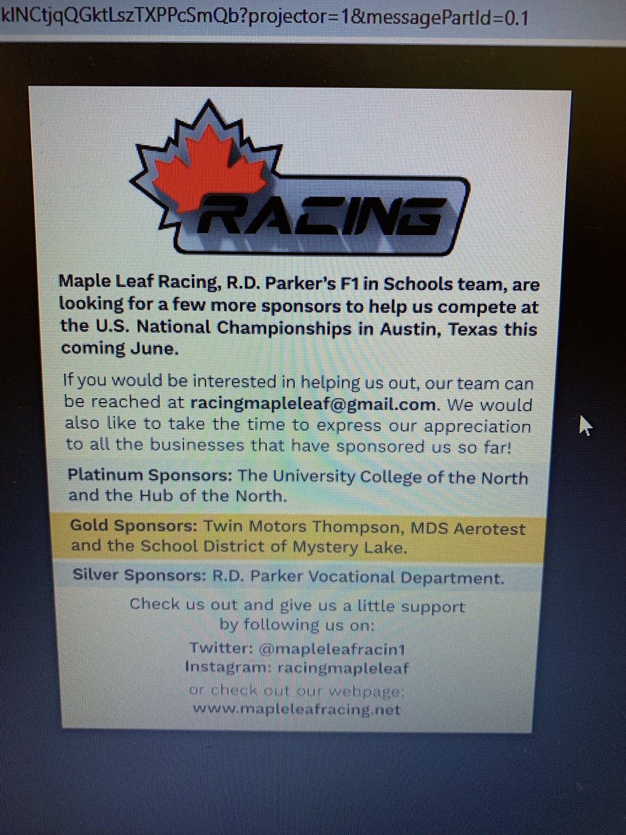 Promoting our team with a newspaper add for for city. Plus a quick shoutout to all our gracious sponsors so far! #MLRF1 #RDPCF1