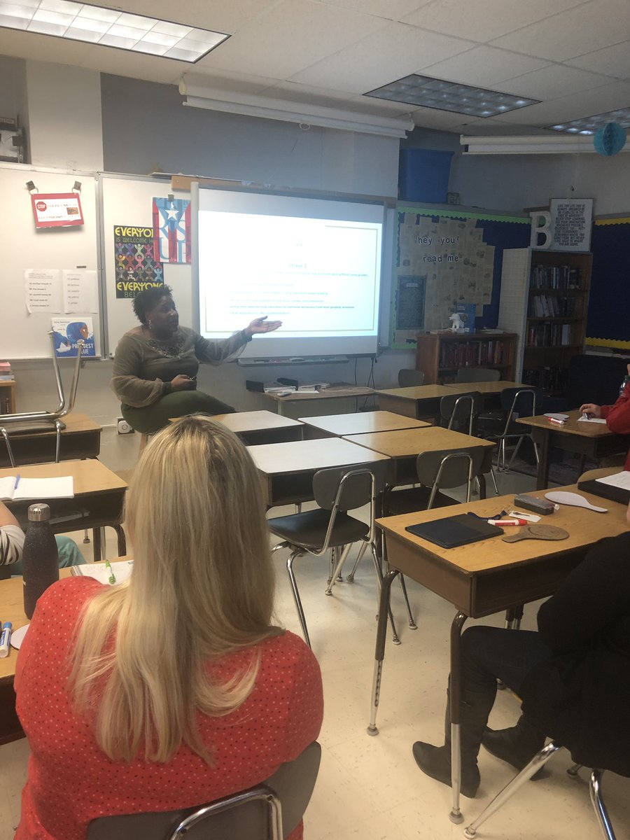 Another great day of learning with @APS_OEE Shifting our mindset to standards based grading.