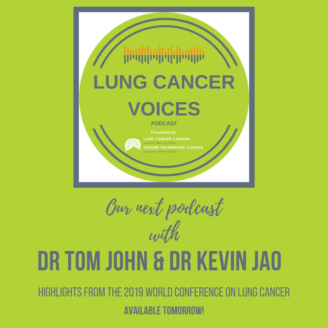 LungCancer_Can's tweet photo. Looking forward to the new decade and kicking off the Lung Cancer Voices for 2020, we would like to take a look back at the last major lung conference of 2019. Look out tomorrow for our podcast featuring medical oncologists Dr Tom John &amp; Dr Kevin Jao. #lungcancer #HopeRealized https://t.co/eeFzdCPUdd