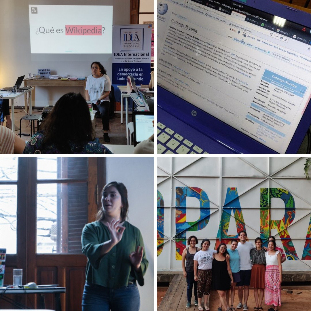 TEDICpy's tweet photo. ¡Hoy celebramos @wikipedia! La iniciativa de producción de contenido abierto y colaborativo más grande e importante del mundo. Desde TEDIC hemos aportado a generar más info sobre mujeres y hechos históricos paraguayos que no existían en esta enciclopedia. Conocé más acá: https://t.co/wQ4O2Xaeiq