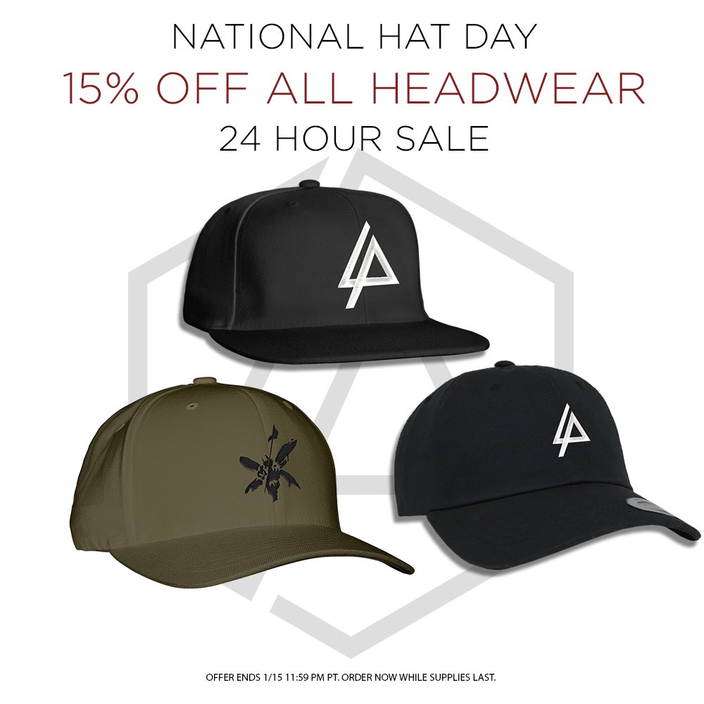 Linkin Park To Celebrate Nationalhatday All Hats In The Linkin Park Store Are 15 Off Shop Now T Co Kb9d1vwjso