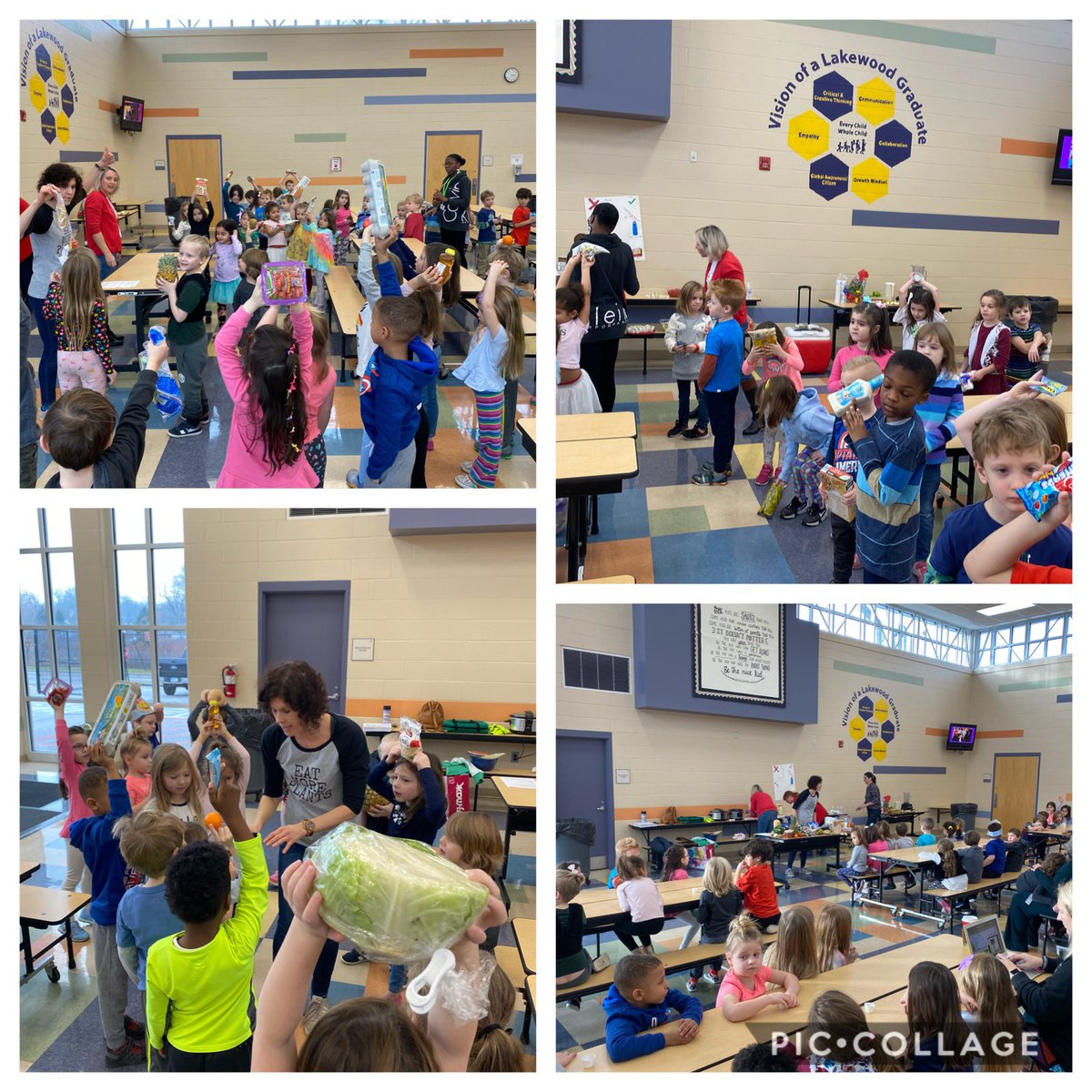 LkwdHayes's tweet photo. Healthy Hayes Day is off to a great start!  The students are leaning about nutritional foods and mindful eating practices. @LkwdHayes @LkwdSchools @CostelloLibro @LKWDHayesk @lkwdMrsStaskus @TeachMath44 @K15Kris https://t.co/Axvk6gY5FC