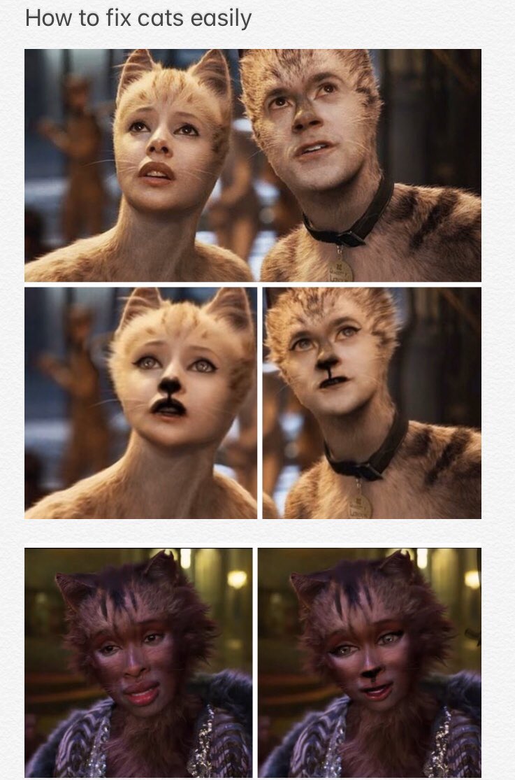 mariahuidobro's tweet photo. #fix #cats #movie please 😹 https://t.co/2fet6r6Tq0
